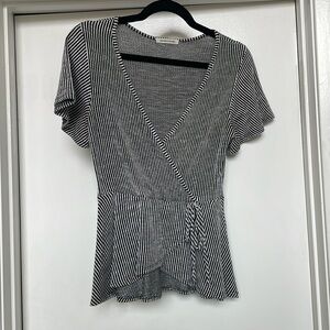 Caution to the Wind Striped Blouse